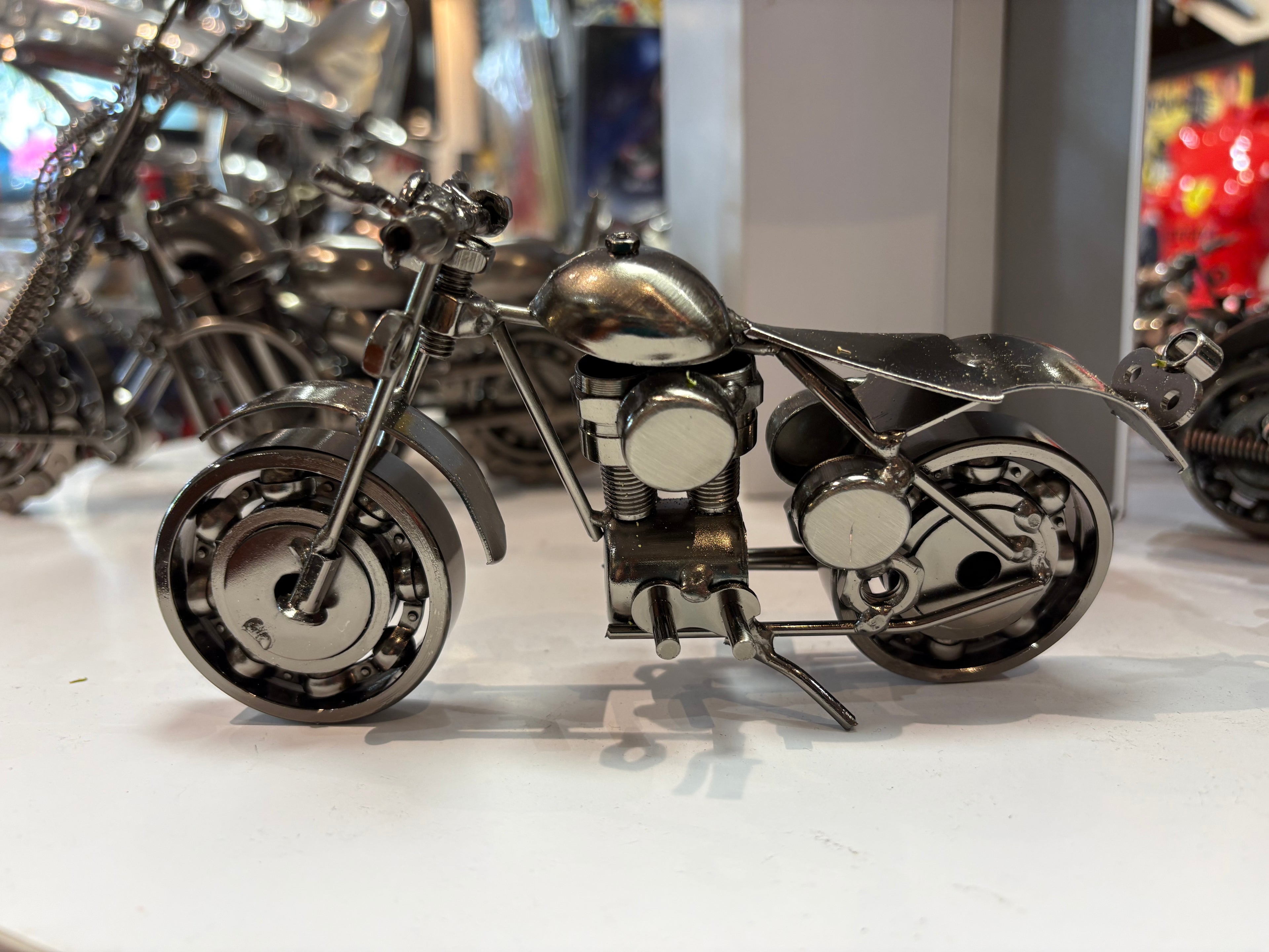 Moto Artisanale – 20 cm ARGENT