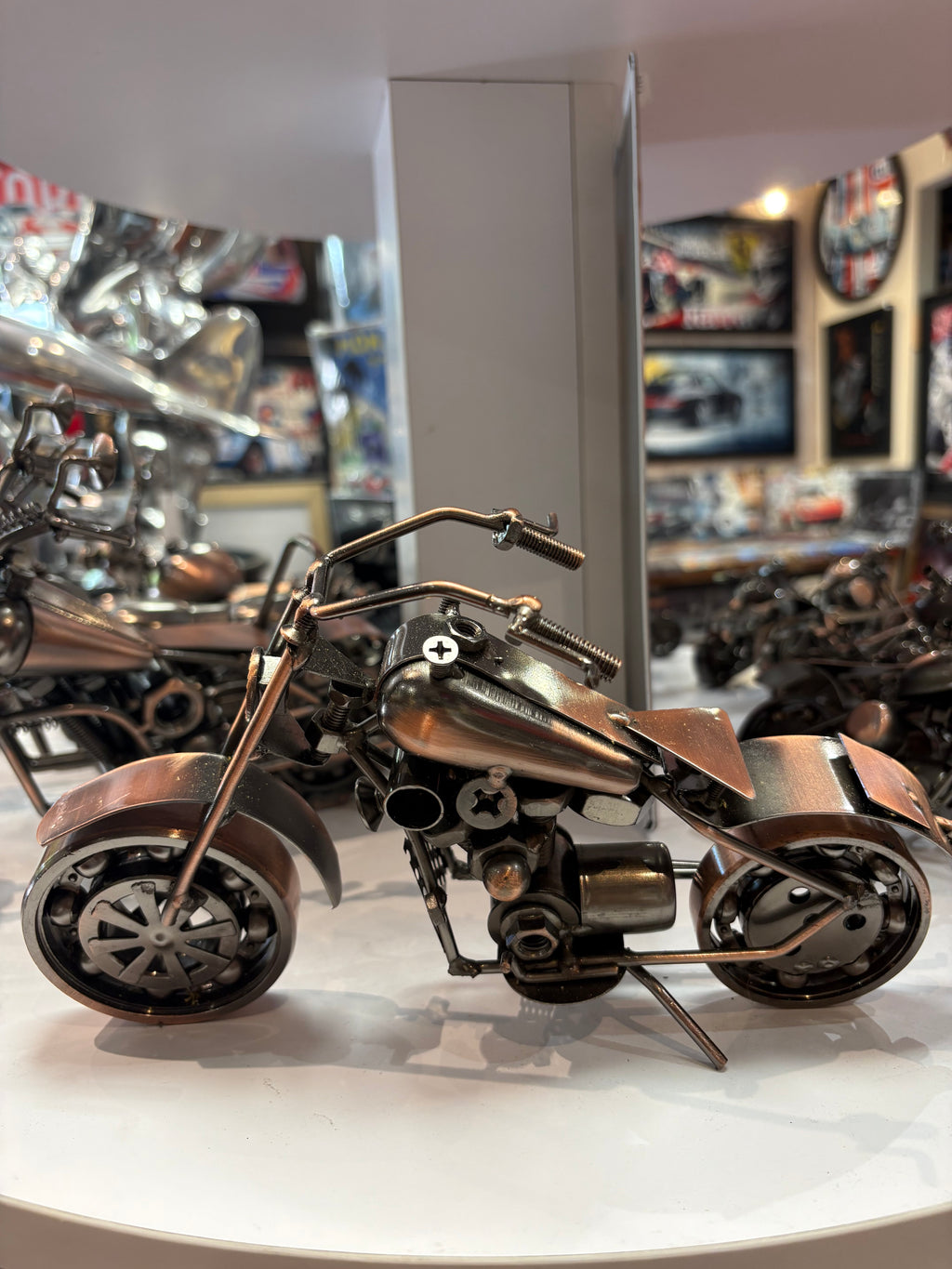 Moto Artisanale – 25 cm Bronze