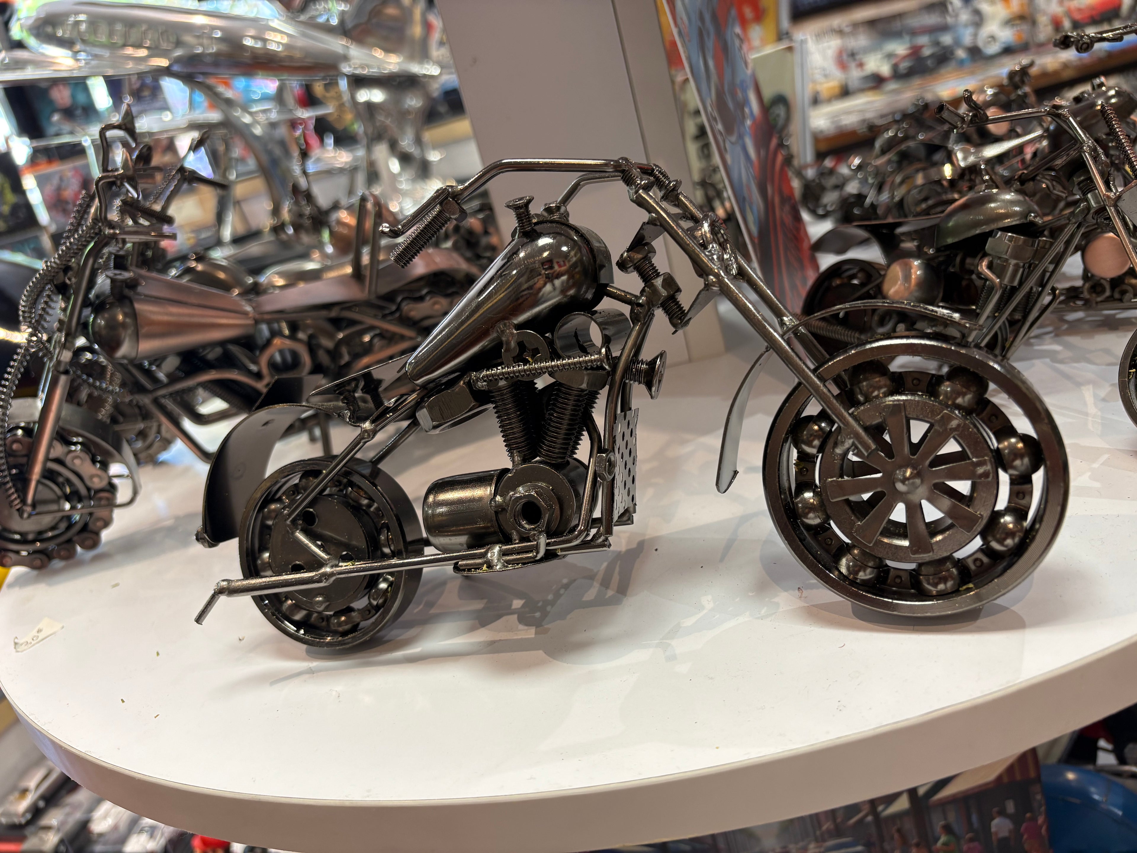 Moto Artisanale – 25 cm ARGENT
