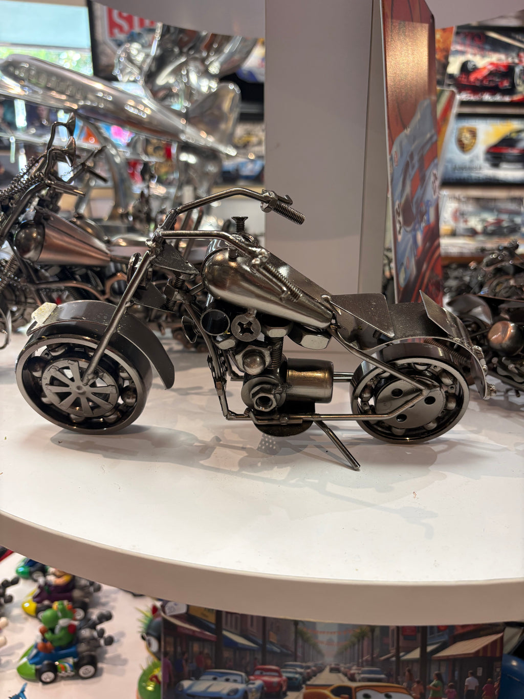 Moto Artisanale – 25 cm ARGENT