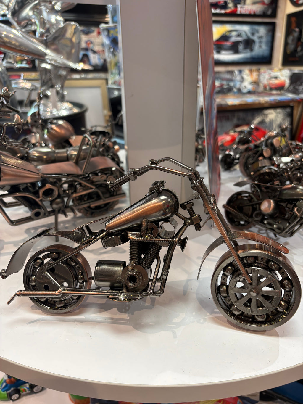 Moto Artisanale – 25 cm Bronze