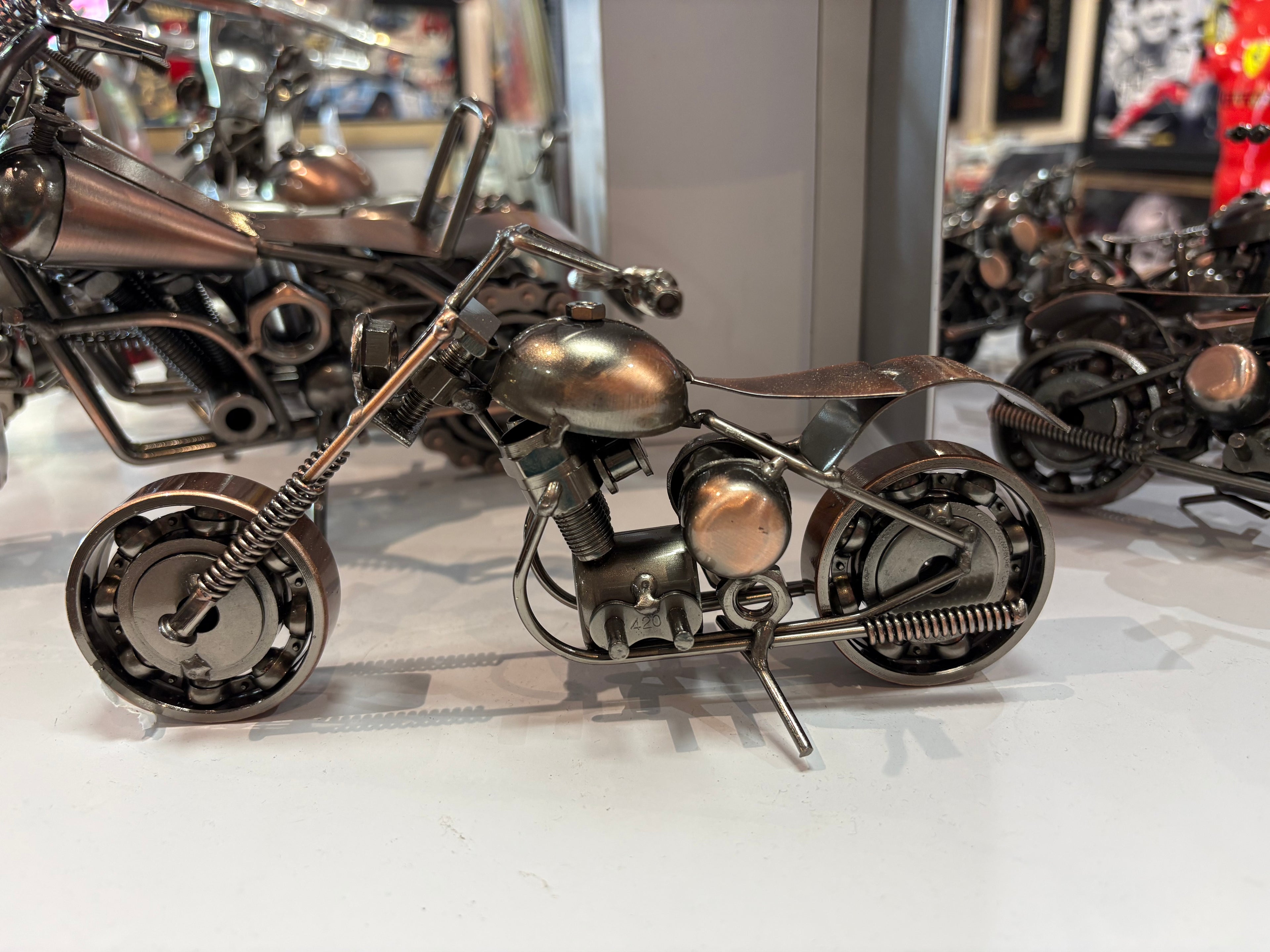 Moto Artisanale – 20 cm Bronze