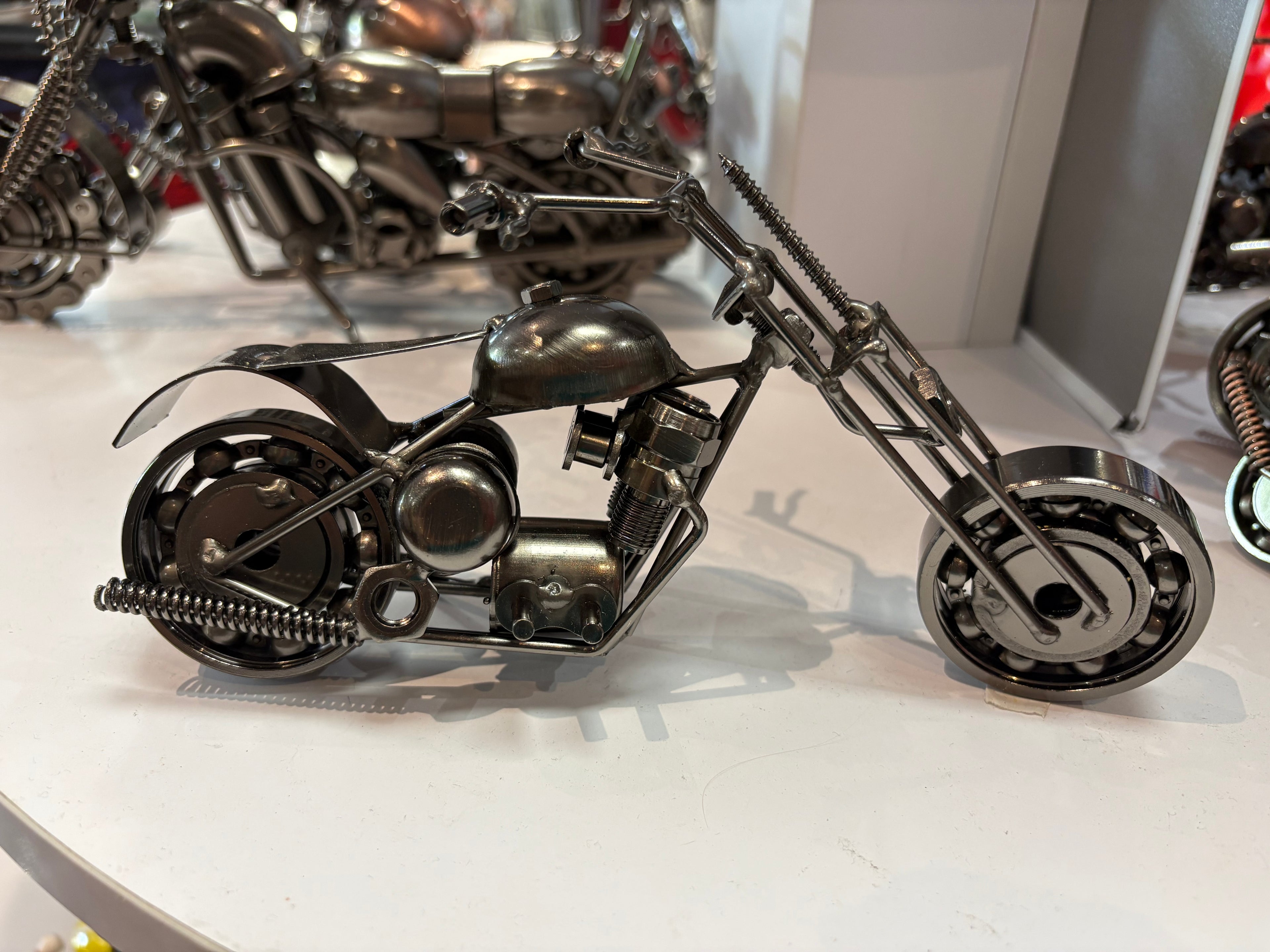 Moto Artisanale – 20 cm ARGENT