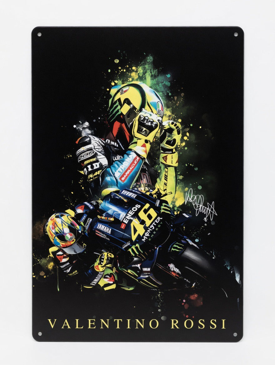 Plaque Métal Valentino Rossi– 30 x 20