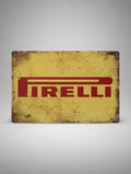 Plaque Métal Pirelli Vintage 30 x 20 cm