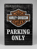 Plaque Métal Harley-Davidson Parking Only 30 x 20 cm