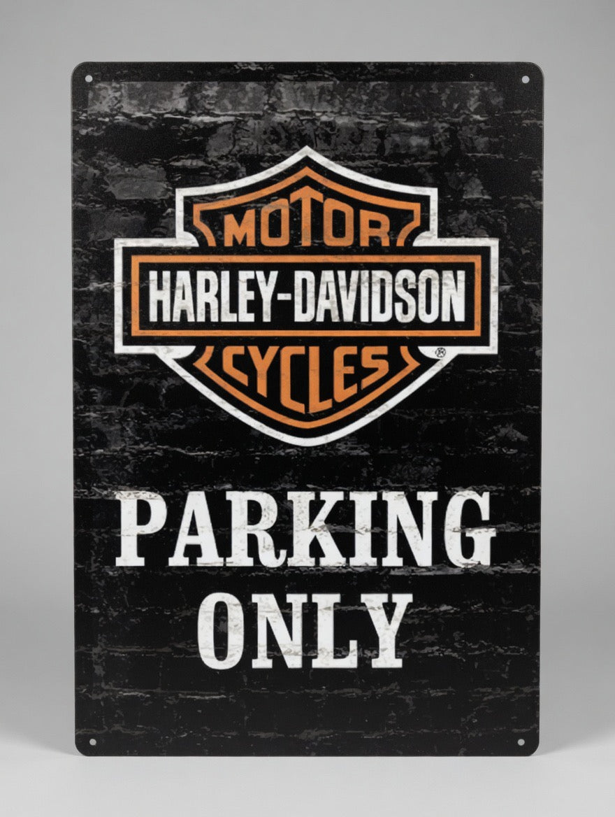 Plaque Métal Harley-Davidson Parking Only 30 x 20 cm