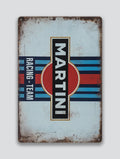 Plaque Métal Martini Racing Team 30 x 20 cm