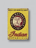 Plaque Métal Indian Motorcycle Vintage 30 x 20 cm