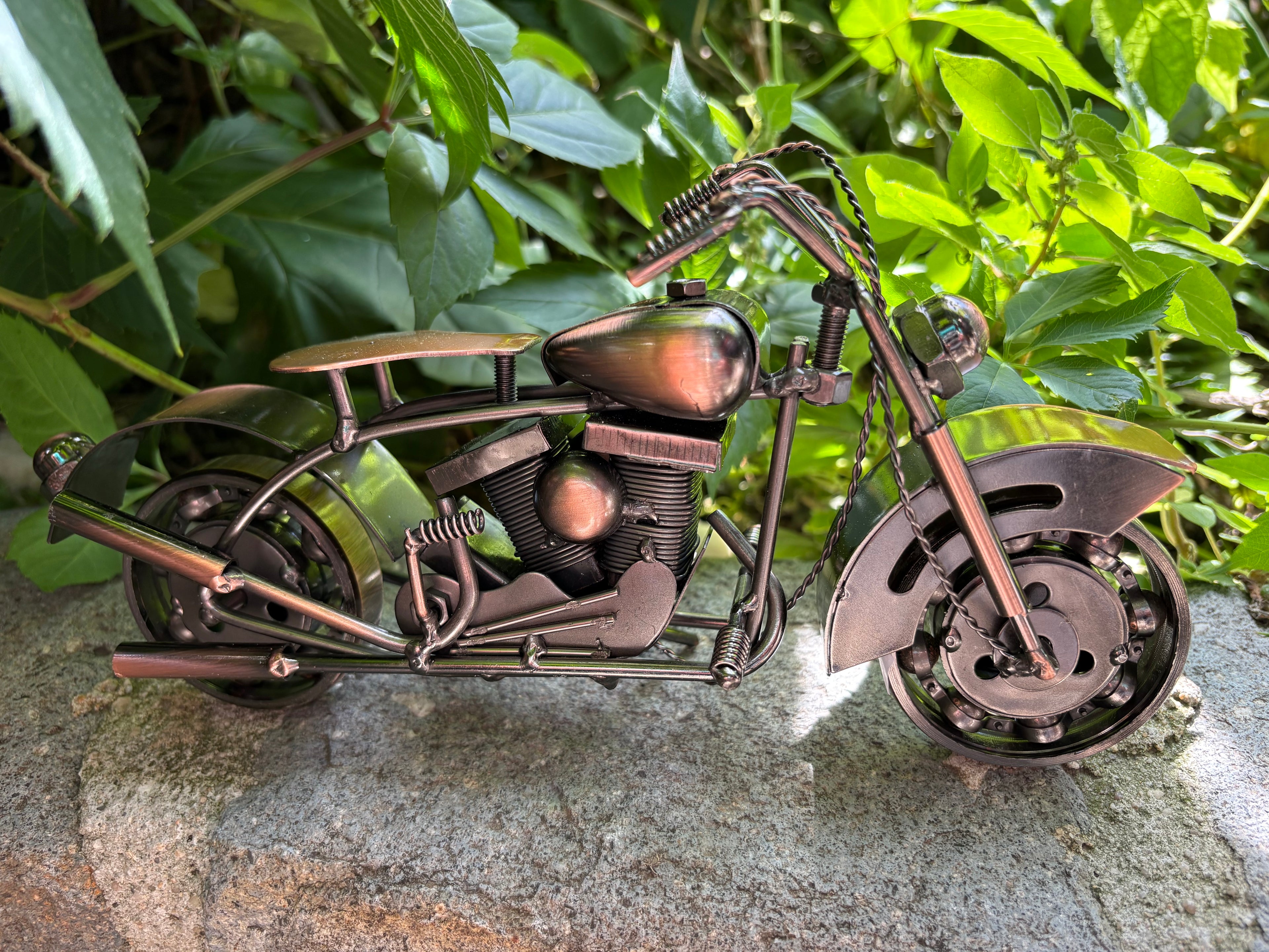 Moto Artisanale – 25 cm Bronze