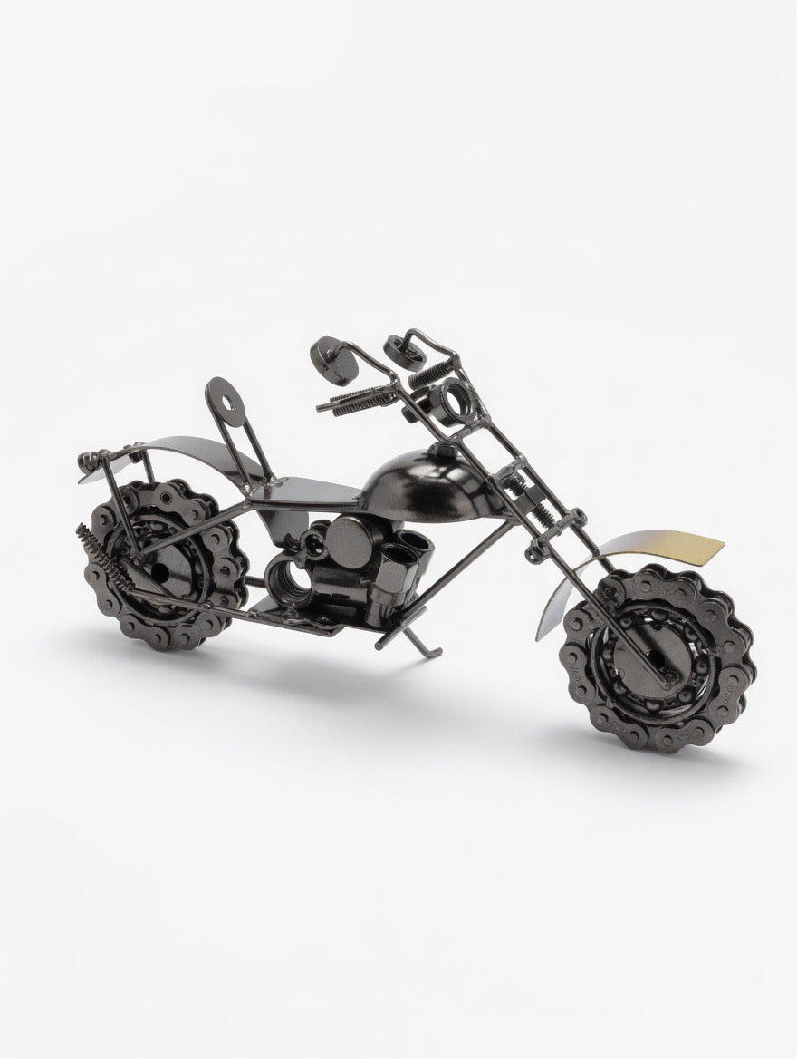 Moto Artisanale – 25 cm ARGENT