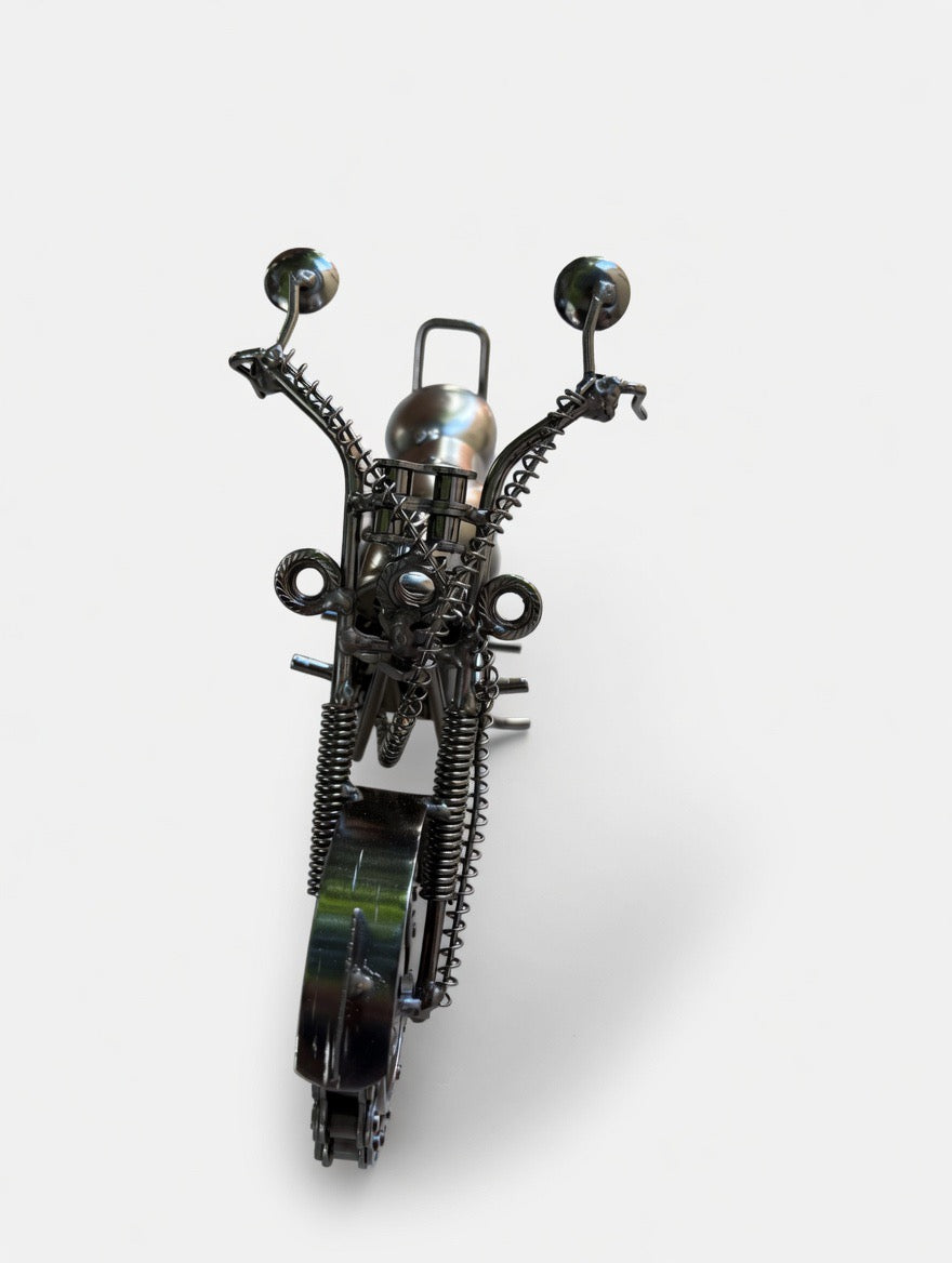 Moto Artisanale – 30 cm ARGENT