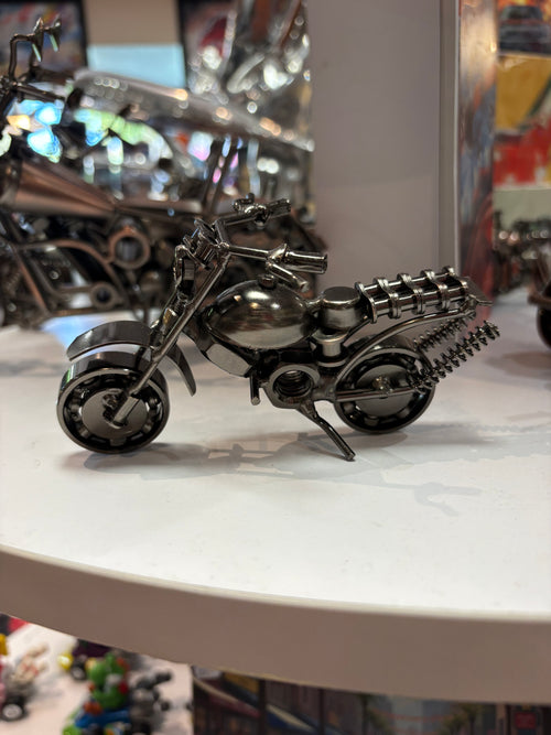 Moto Artisanale – 15 cm ARGENT