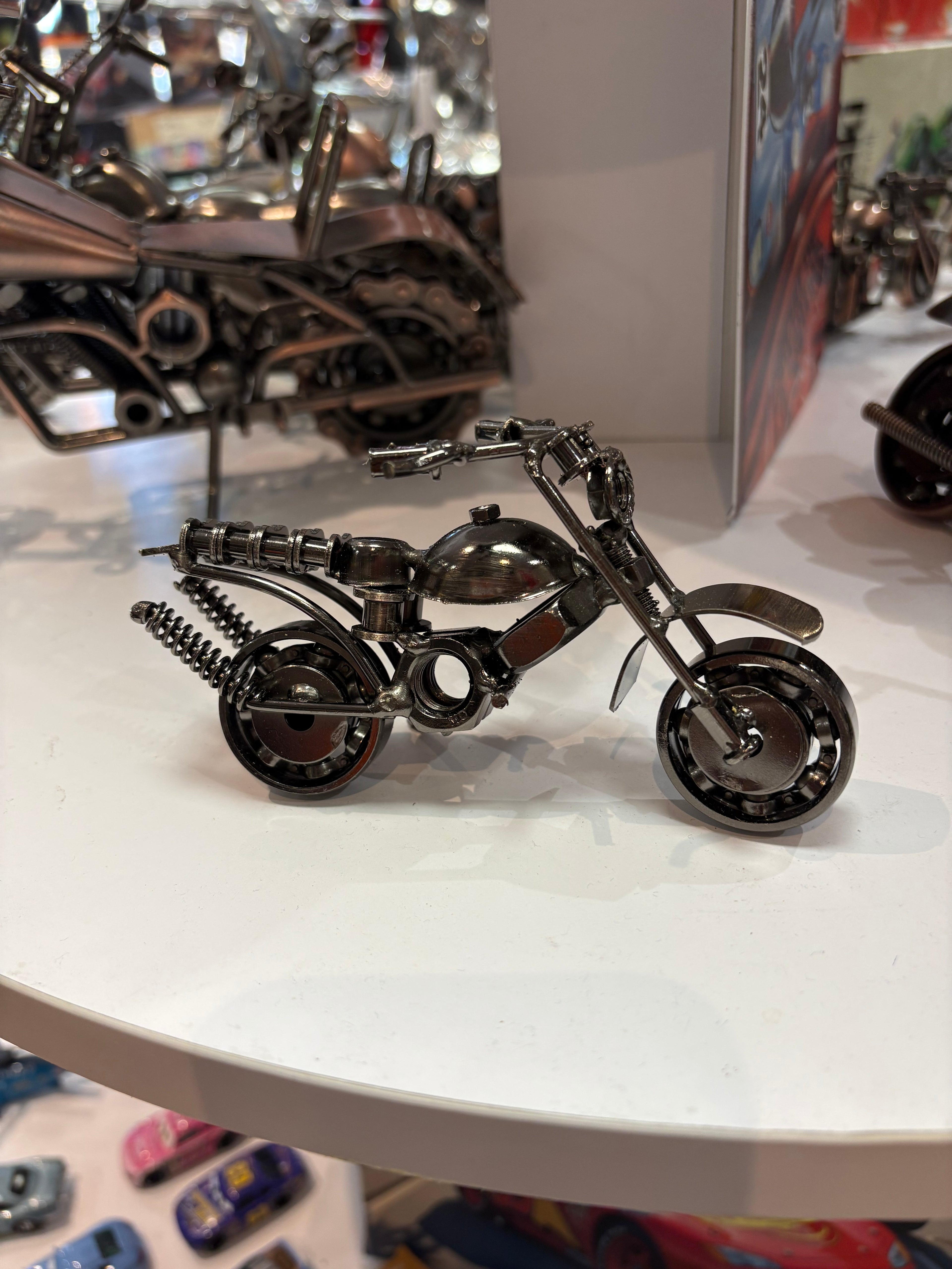 Moto Artisanale – 15 cm ARGENT