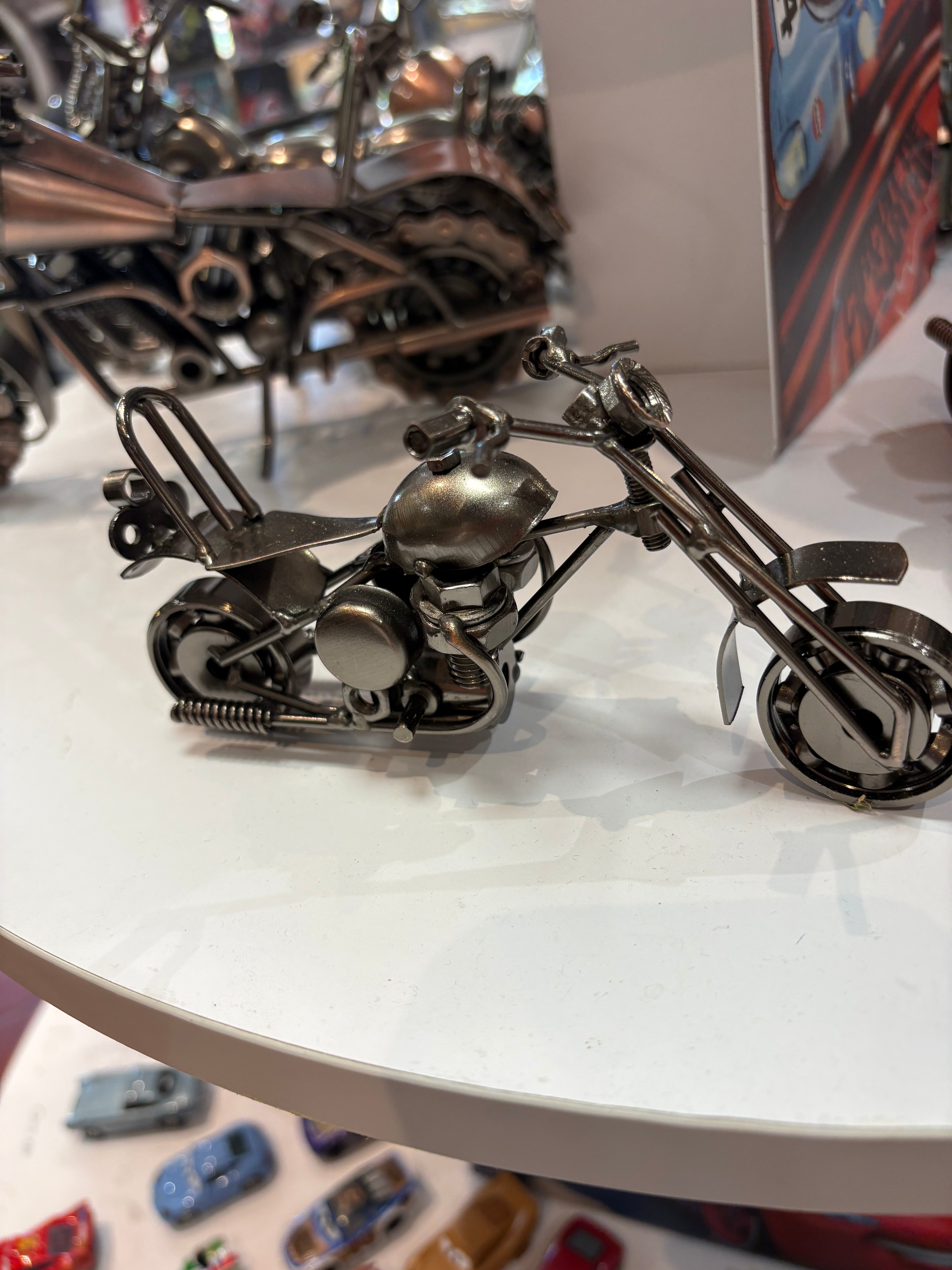 Moto Artisanale – 15 cm ARGENT