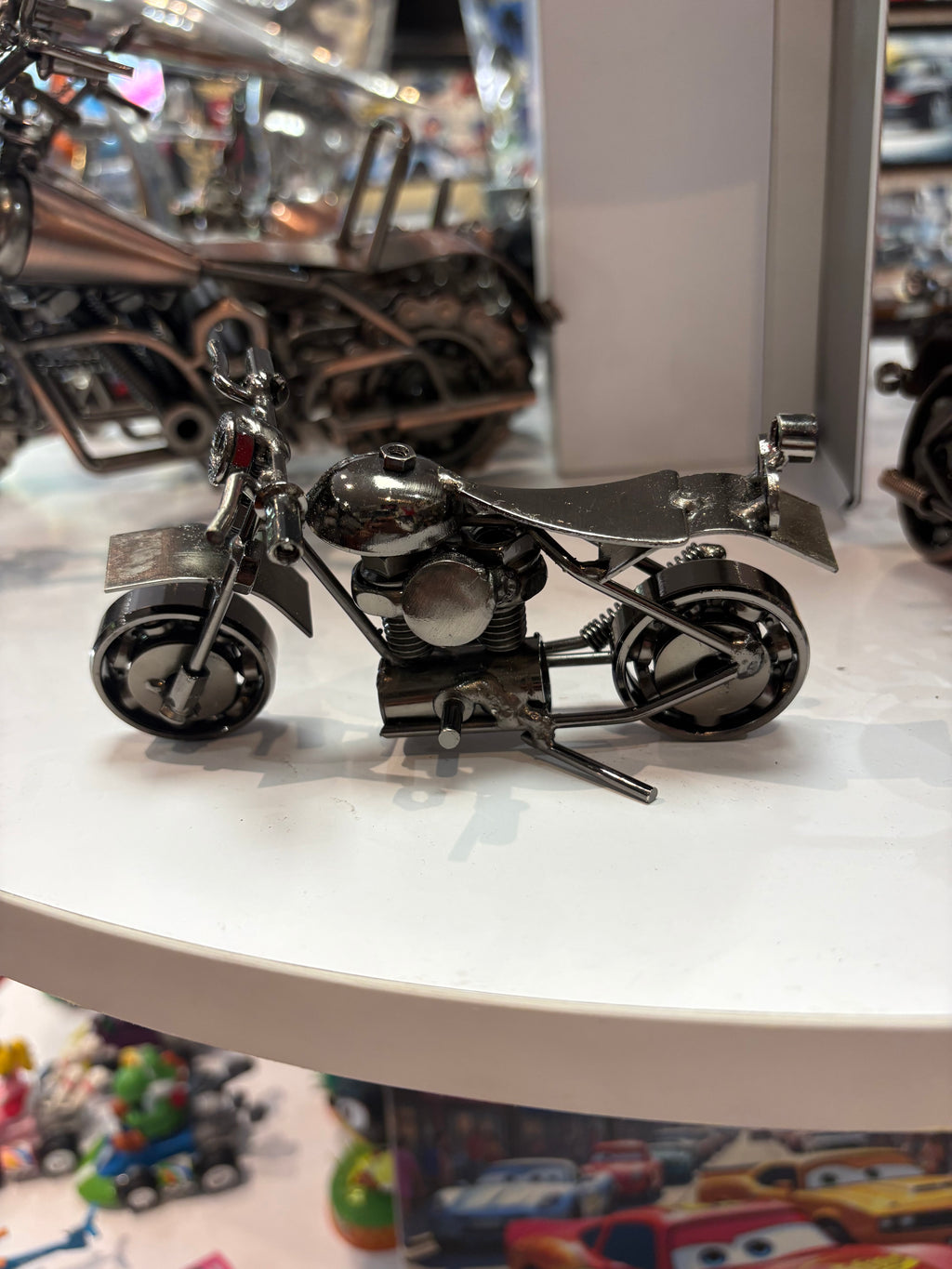 Moto Artisanale – 15 cm ARGENT