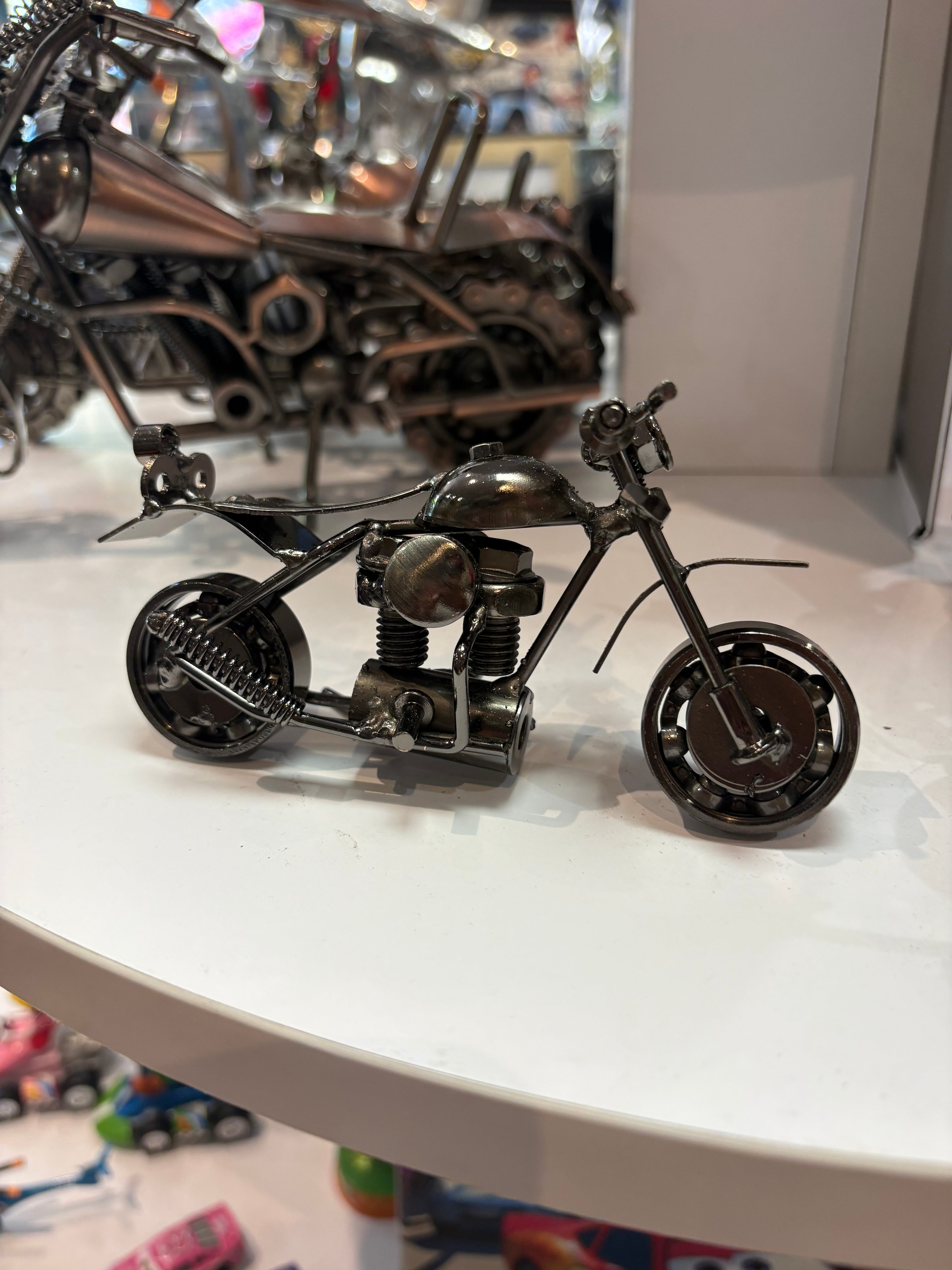 Moto Artisanale – 15 cm ARGENT