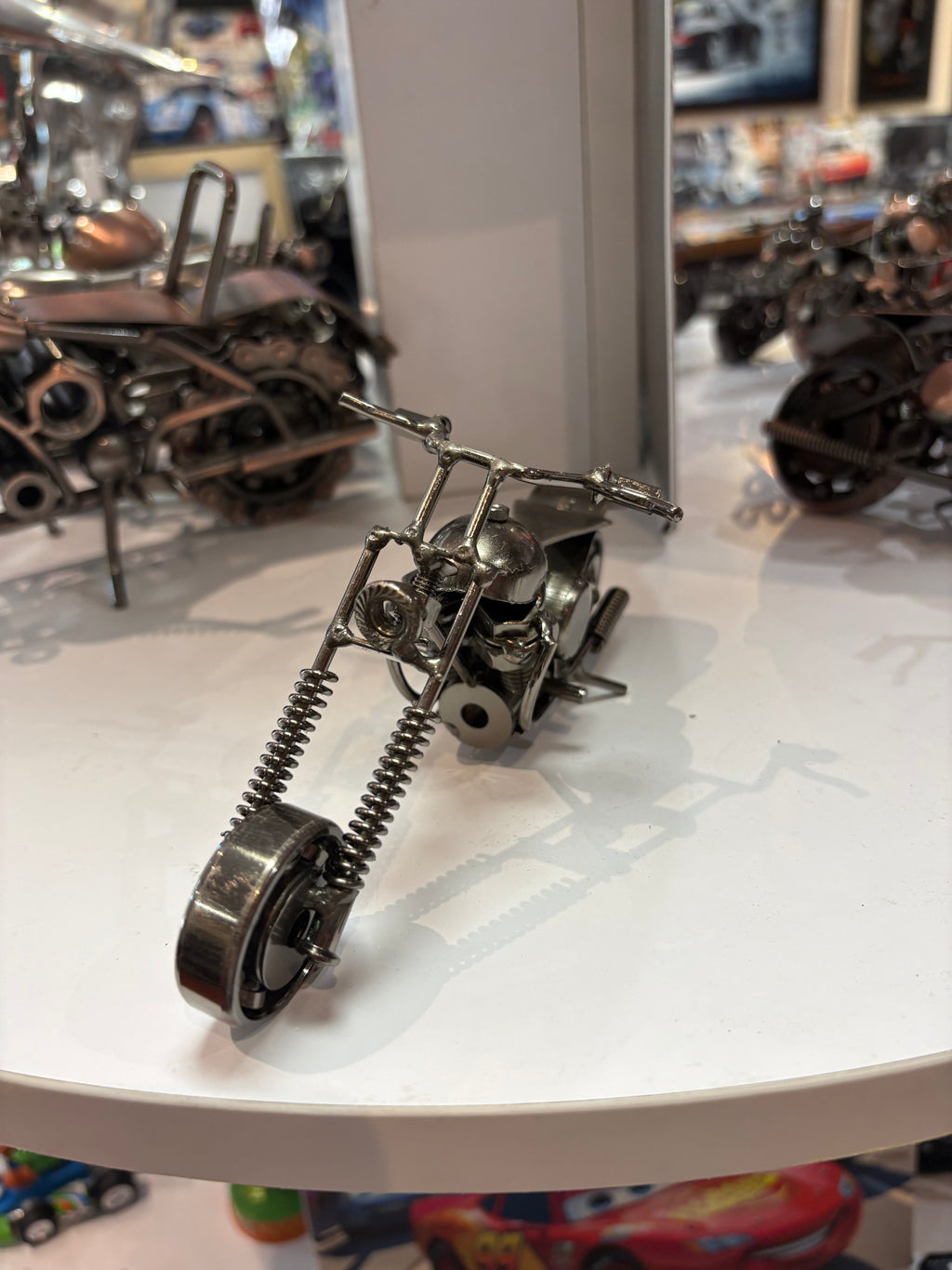 Moto Artisanale – 15 cm ARGENT