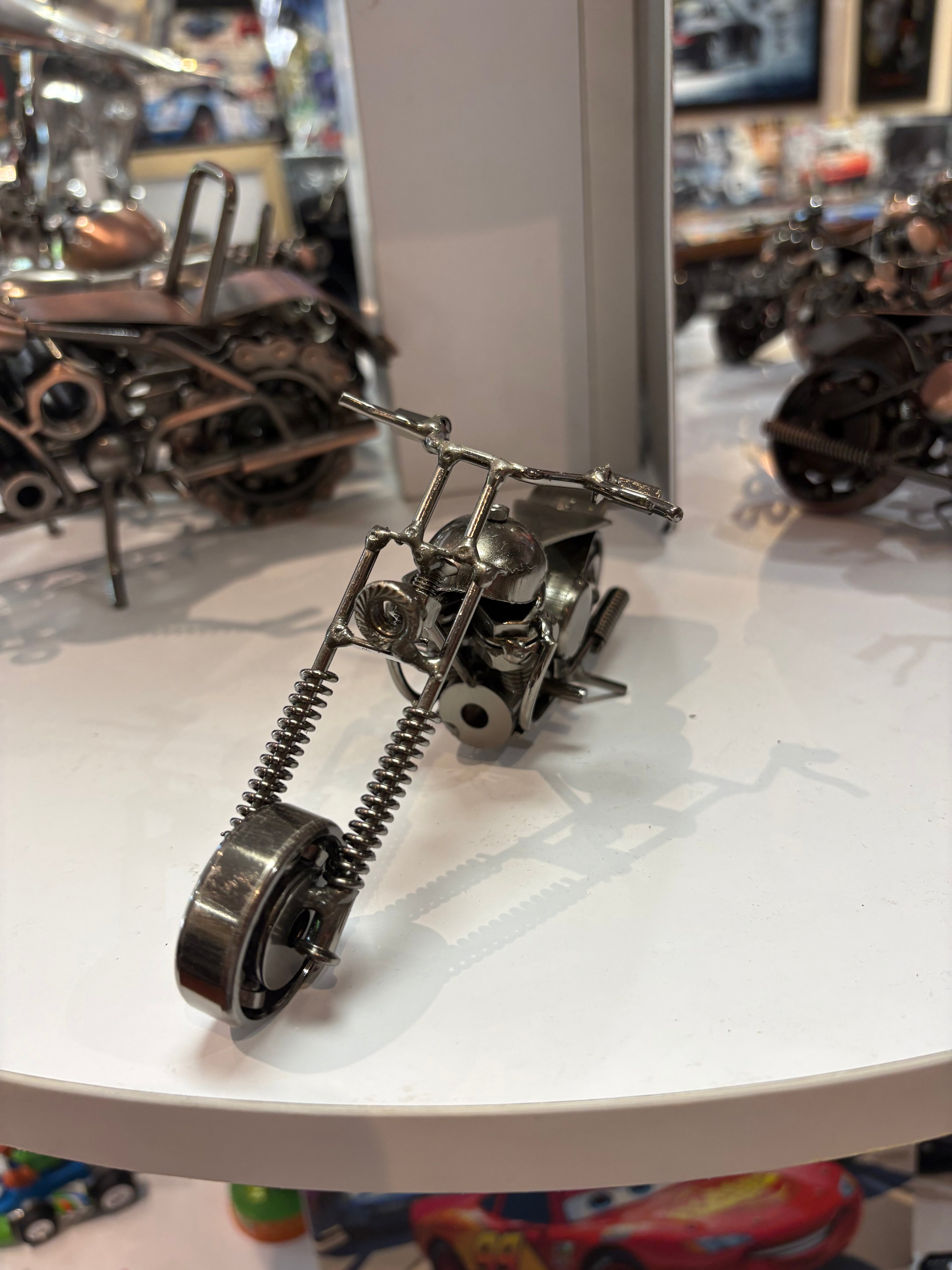 Moto Artisanale – 15 cm ARGENT