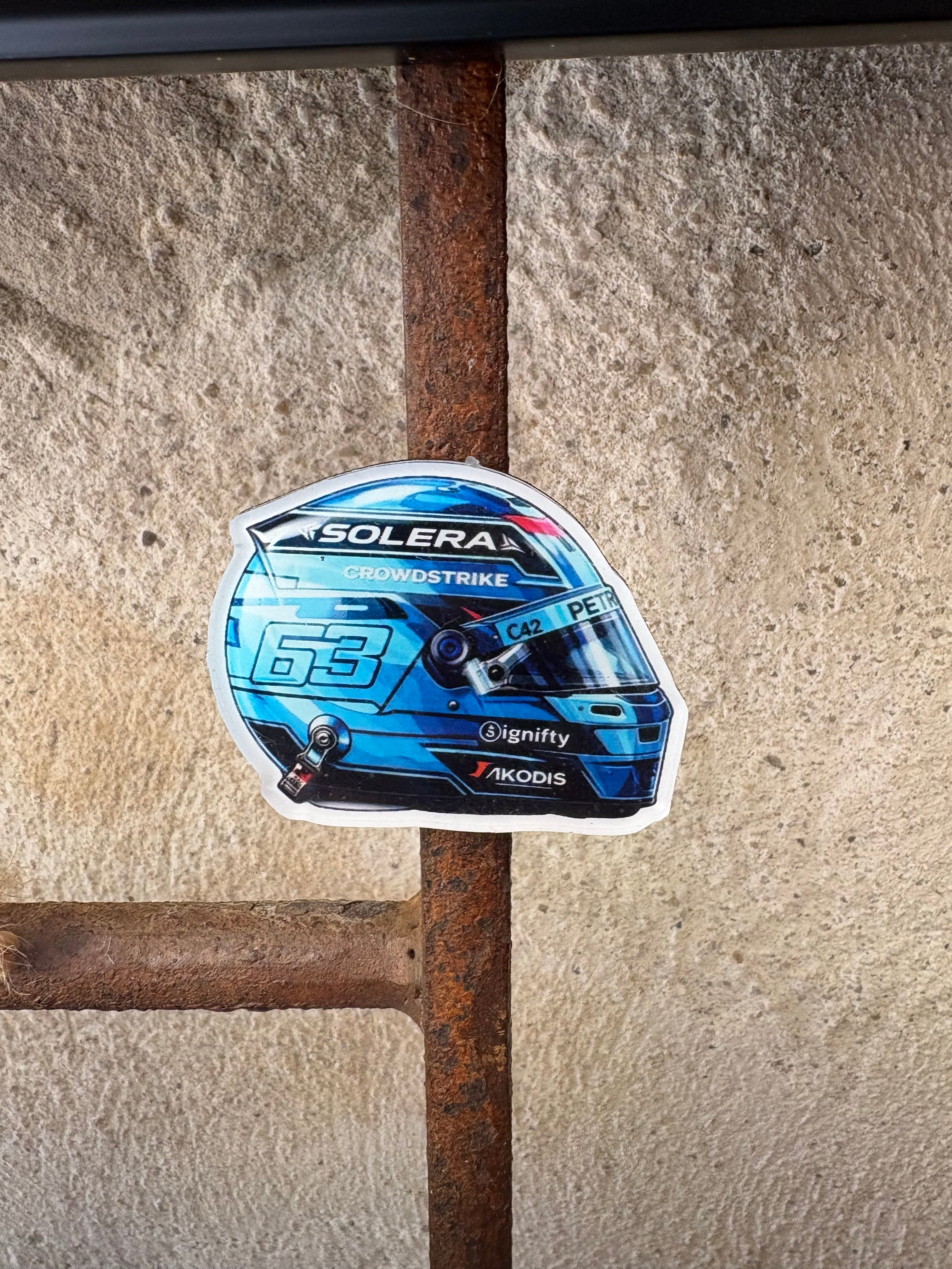 MAGNET CASQUE GEORGE RUSSELL 6 CM