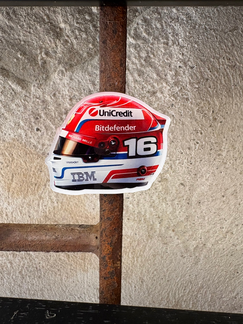 MAGNET CASQUE CHARLES LECLERC