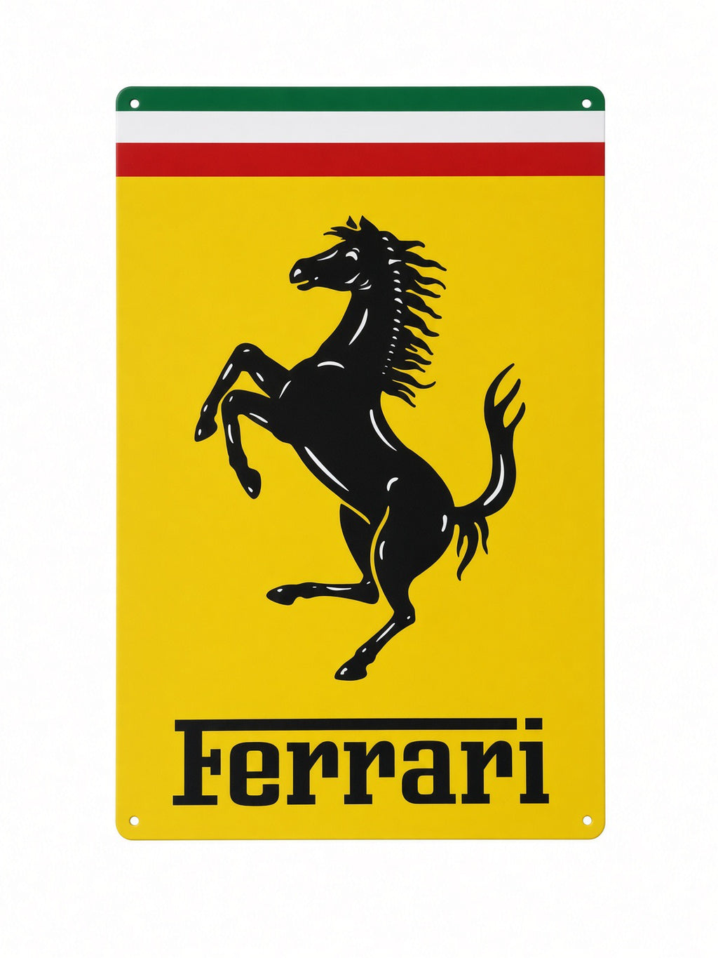 Plaque Métal FERRARI – Cavallino Rampante 30 x 20 cm