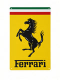 Plaque Métal FERRARI – Cavallino Rampante 30 x 20 cm