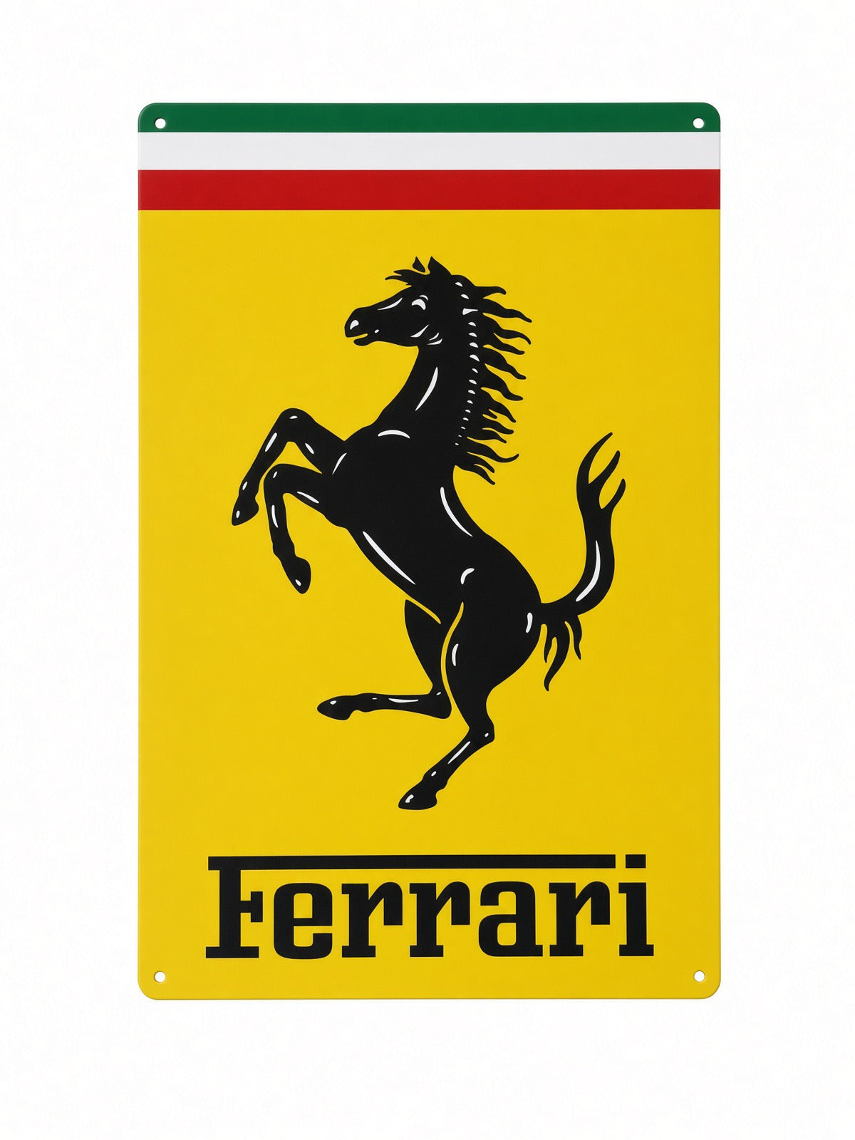 Plaque Métal FERRARI – Cavallino Rampante 30 x 20 cm