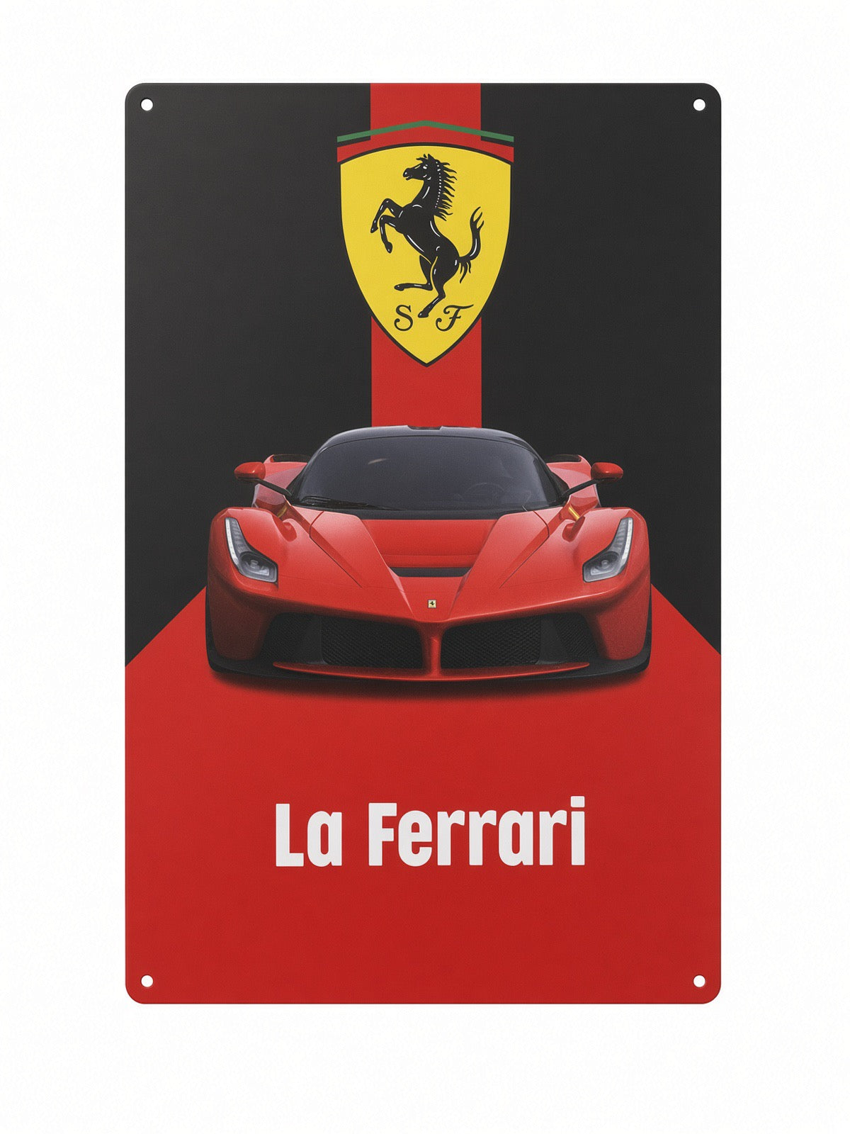 Plaque Métal FERRARI – La Ferrari 30 x 20 cm