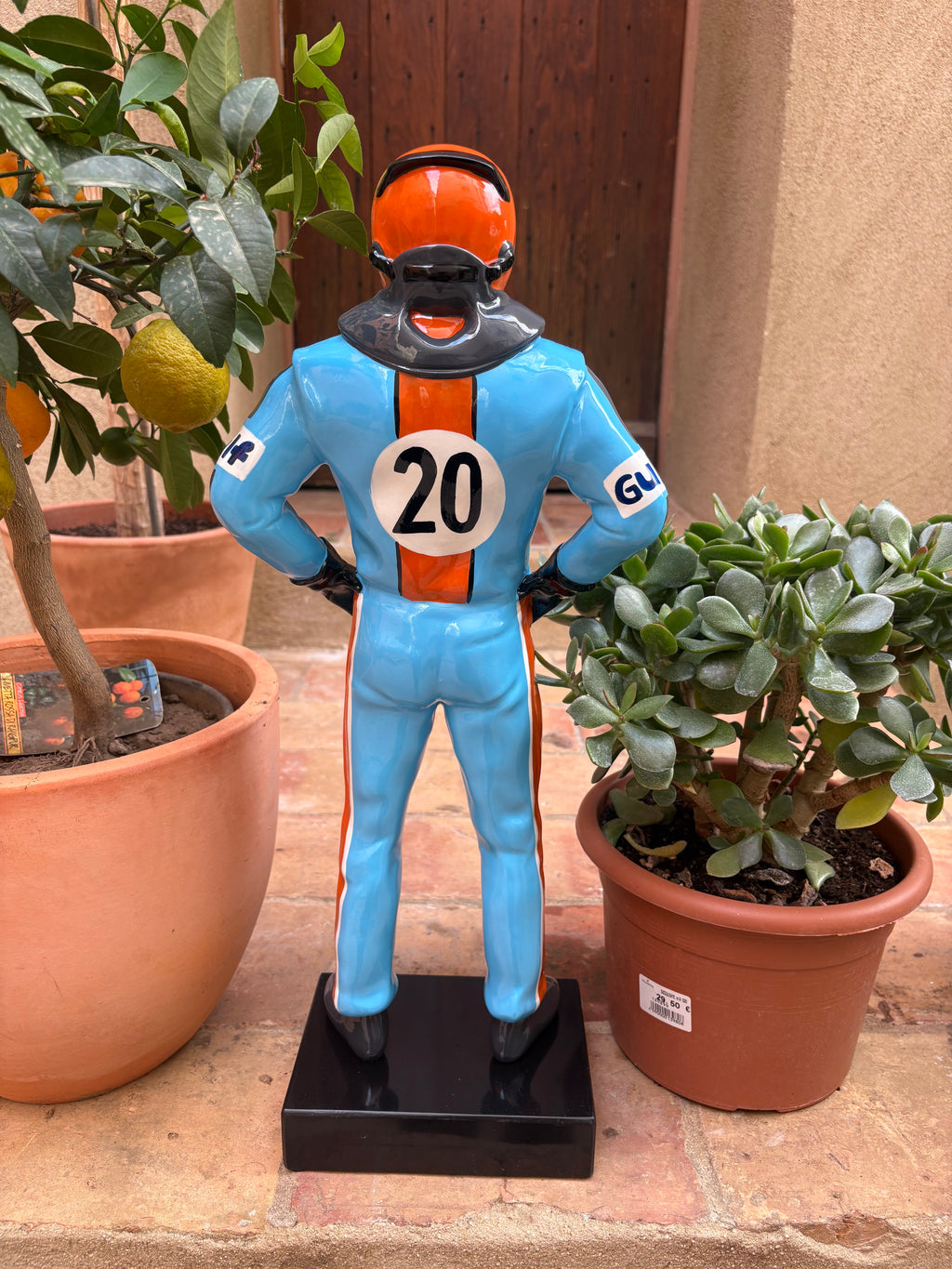 Pilote Gulf Racing – Sculpture 60 cm