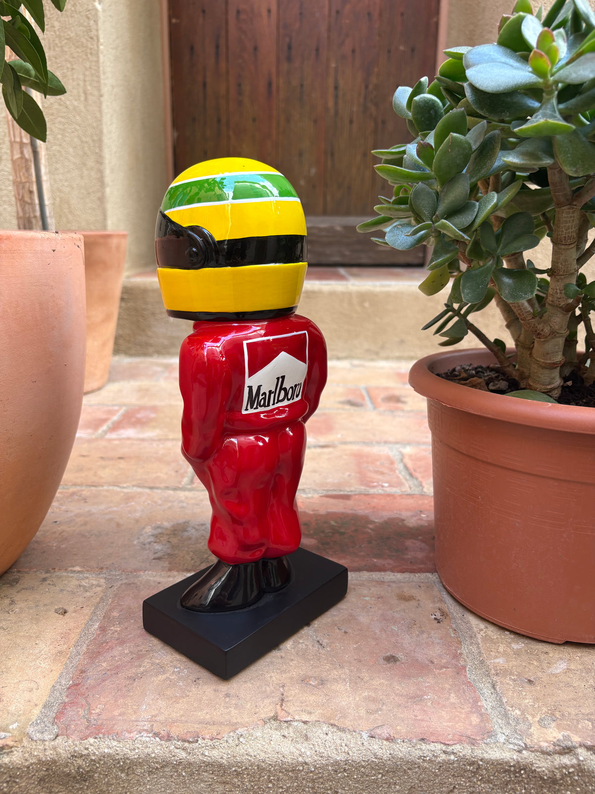 Sculpture Ayrton Senna – Pilote Honda / National – 28 cm