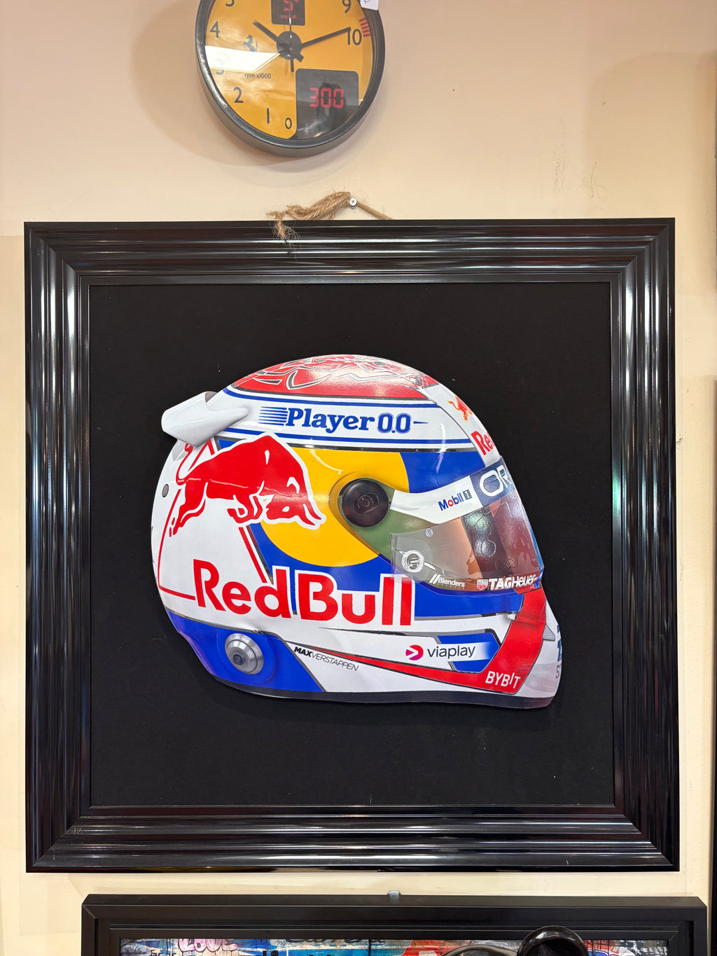 Tableau sur dibond Casque de Max Verstappen
