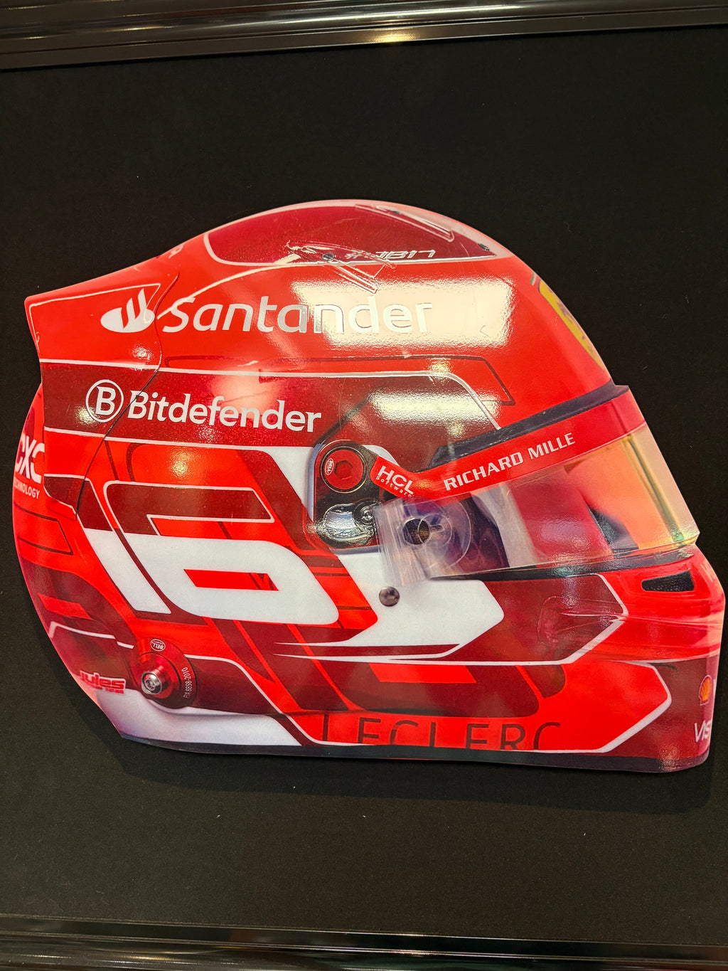 Tableau sur dibond Casque de Charles Leclerc