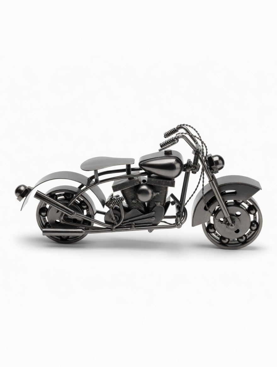 Moto Artisanale – 25 cm ARGENT